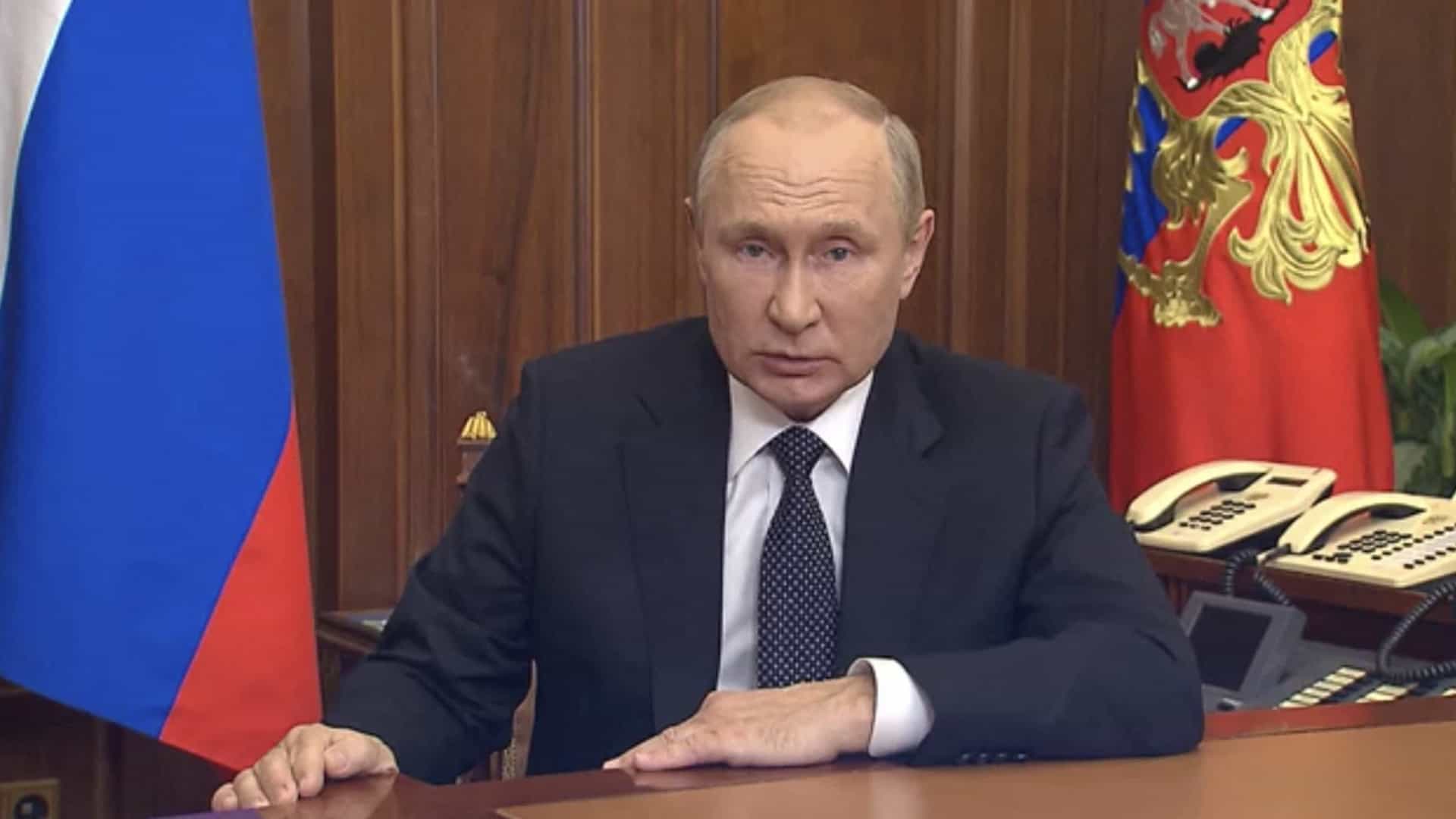 No primeiro discurso à nação, Putin anuncia mobilização militar parcial