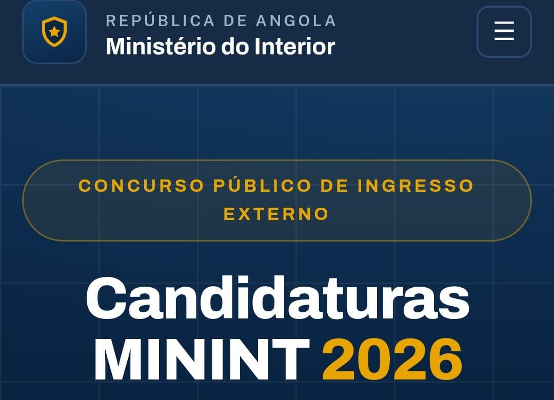 Portal de candidaturas do concurso público do Ministério Interior já disponível